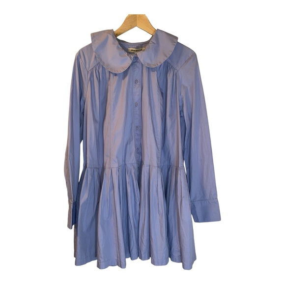 NWT Urban Outfitters Preppy Babydoll Mini Frock Dress with Peter Pan Collar - Picture 4 of 13